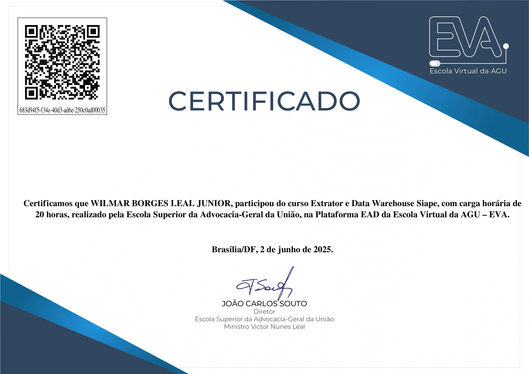 Curso Extrator e Data Warehouse Siape de Wilmar Borges Leal Junior